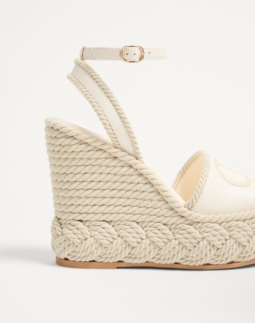 VLOGO TORCHON WEDGE SANDAL IN NAPPA 130MM - Image 2